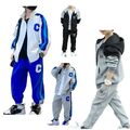 Jungen Sport Set Langarm Kapuzejacke und Jogginghose Sportanzug Trainingsanzug