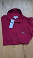 Lacoste Polo Shirt Herren Gr. L 5 Dkl Rot