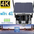  4K 8MP Solar Überwachungskamera Set Außen Funk WLAN WIFI CCTV Kamera Sicherheit