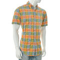 Ralph Lauren Men's Classic Fit Button Up Oxford Shirt Short Sleeve Plaid Size M