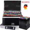 168Farbe Acrylstifte Marker Set Permanent Wasserfest Pen Für DIY Graffiti Steine