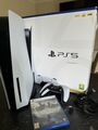 Sony PlayStation 5 (PS5) - 825GB - Disc Edition Konsole - Weiß mit Hogwarts Bein