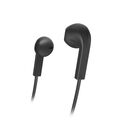 Hama In-Ear-Kopfhörer Advance Handy Headset Mikrofon Flachband Kabel 3,5mm Black