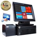 KASSE 15“ 38cm TOUCHSCREEN MONITOR DRUCKER EINZELHANDEL FRISEUR KIOSK TSE KA07