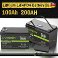 12V 50Ah 100Ah 200Ah 300Ah LiFePO4 Akku Lithium Bluetooth BMS Wohnmobil Solar RV