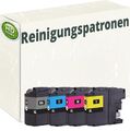 4 Reinigungspatronen kompatibel Brother LC-123 J4610DW J4710DW J470DW J650DW Set