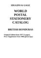 Higgins & Gage WORLD POSTAL STATIONERY CATALOG BRITISH HONDURAS (PDF-File)