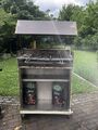 Landmann Edelstahl Säulengrill Holzkohlegrill Standgrill Gartengrill Barbecue