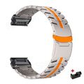 26mm Titan Metall Armband für Garmin Fenix 8 7X Solar 6X Pro 5X Plus 3 QuickFit