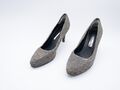 Tamaris Damen Pumps High Heels Freizeitschuh Elegant grau Gr. 39 EU Art. 1407-80