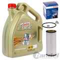 BOSCH ÖLFILTER 5 Liter MOTORÖL 5W-30 Castrol Edge + Schraube passend für VW AUDI