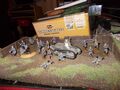 1:72 Figuren bemalt  40x Deutsche Infanterie + 1 Beute Tank WW1 Modellbau