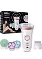 Braun Silk-épil 9 9/990 SkinSpa SensoSmart Epilierer für Damen, mit Andruckkontr