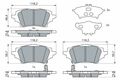 BOSCH Bremsbeläge Hinten Rechts Links für TOYOTA C-Hr Corolla Swace