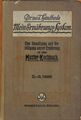 Mikkel Hindhede - Mein Ernährungs-System Vegetarisches Kochbuch 1911