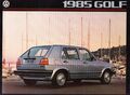 VOLKSWAGEN VW GOLF II 2 2 4 Door Youngtimer Prospekt Brochure USA 1985 G