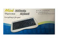 (8,49€/Stk.) 1x Multimedia Keyboard Mini Tastatur PS2 Anschluß Deutsches Layout