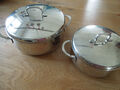 2 hochwertige Fissler Edelstahltöpfe (Set 2) * Höhe Stainless 18-10