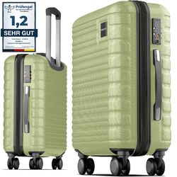 Travely Premium Handgepäck Koffer 55x40x20cm passend für Ryanair, Lufthansa usw.