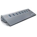 Primewire ADP USB Hub 8 Ports V2 USB 3.2 Gen 2 Alugehäuse Matt Grau 10 Gbit/s