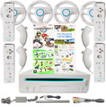 original Nintendo Wii Konsole Set 4 Spielen Mario Kart, Sports, 4 Controller uvm