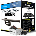 Anhängerkupplung BRINK abnehmbar für CITROEN C4 Grand Picasso +E-Satz Kit