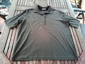 Margittes edles Polo Shirt Glasknöpfchen braun gerippt 2XL 46/48 Baumwolle