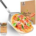 Pizzaschieber Edelstahl - Pizzaheber - Pizzawender - Pizzaschaufel für Pizzaofen