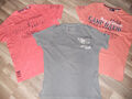 3 x Camp David T-shirt Gr. L - XL ... Grün Rosa Lachs Grau Maßangaben !!!