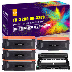 XXL Toner/Trommel für Brother HL-5350DN HL-5380DN HL-5340DN TN-3280 DR-3200