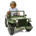 Jamara Ride-on Jeep Willys MB Army grün 12V 461815