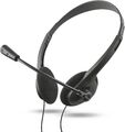 Trust Primo Chat Kopfhörer 3.5mm mit Mikrofon Headset Lautstärkeregler PC Office