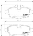 HELLA PAGID Bremsbeläge Bremsbelagsatz Bremsklötze Hinten 8DB 355 013-661