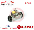 RADBREMSZYLINDER TROMMELBREMSE PAAR BREMBO A 12 254 2PCS P FÜR RENAULT 19 II