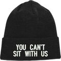 Bestickte You Can't Sit With Us Logo Beanie, Freizeitkleidung Junge/Mädchen Mütze, Beanie