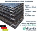 diconfa Bautenschutzmatte 1000mm 1m breit - Antirutschmatte Gummimatte Meterware