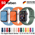 Sport Armband für Apple Watch Series 9 8 7 6 5 4 3 SE Silikon Band iWatch Ersatz