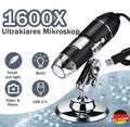 Mini 1600X Digital 8 LEDs Mikroskop Lupe Fach Endoskop HD Microscope Kamera USB