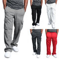 Herren Jogger Trainingshose Sporthose Fitnesshose Jogginghose Freizeit Cargohose