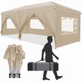 Pavillon Gartenpavillon 3x3/3x6m Pop Up Partyzelt Gartenzelt Wasserdicht Faltbar