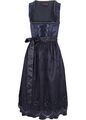 Dirndl mit Leomuster Gr. 36 bis 54 Dunkelblau Damenkleid Festkleid Kleid Neu