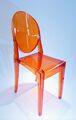 KARTELL Stuhl  Victoria Ghost , orange ,  Design by Philippe Starck