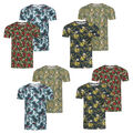riverso Herren T-Shirt RIVBill 2er Pack All Over Print Shirt Regular Baumwolle