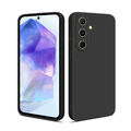 HSP Handy Hülle für Samsung Galaxy A55 5G | Schwarz Silikon Schutz Case Cover