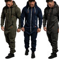 Herren Overall Jumpsuit Onesie Sportanzug Trainingsanzug Jogginganzug 3007