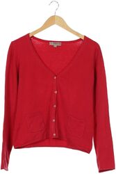 Comma Strickjacke Damen Cardigan Jacke Gr. EU 38 Baumwolle Rot #7121534