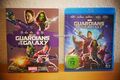 GUARDIANS OF THE GALAXY - BLU-RAY DEUTSCH - WIE NEU + SCHUBER SLIP - VOL 1 MCU 2