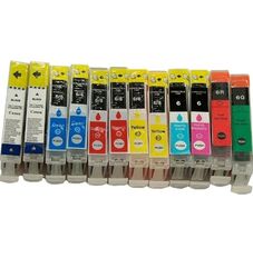 12 X Druckerpatronen Tinte für Canon I 9900 I9950 Pixma IP 8500 ersetzen BCI6 Bk