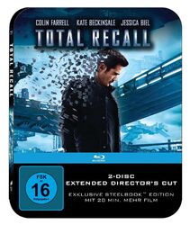 TOTAL RECALL (Colin Farrell, Kate Beckinsale) Blu-ray Disc, Steelbook NEU+OVP