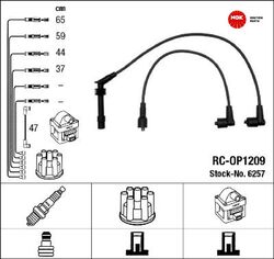 NGK 6257 Zündleitungssatz Zündkabelsatz Zündkabel für Opel 